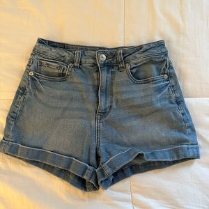 American Eagle Stretch Denim Mom Shorts 00